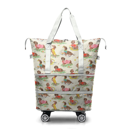 Spheregoods Luggage Bag Dachshund Summer Fun