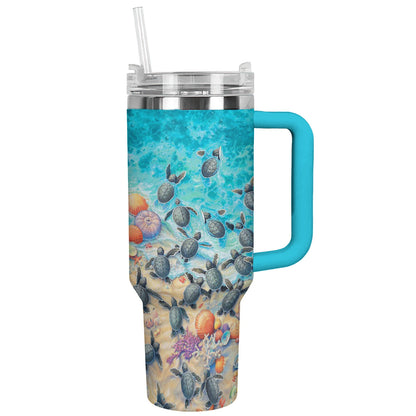 Spheregoods Tumbler Ocean Tides & Turtles