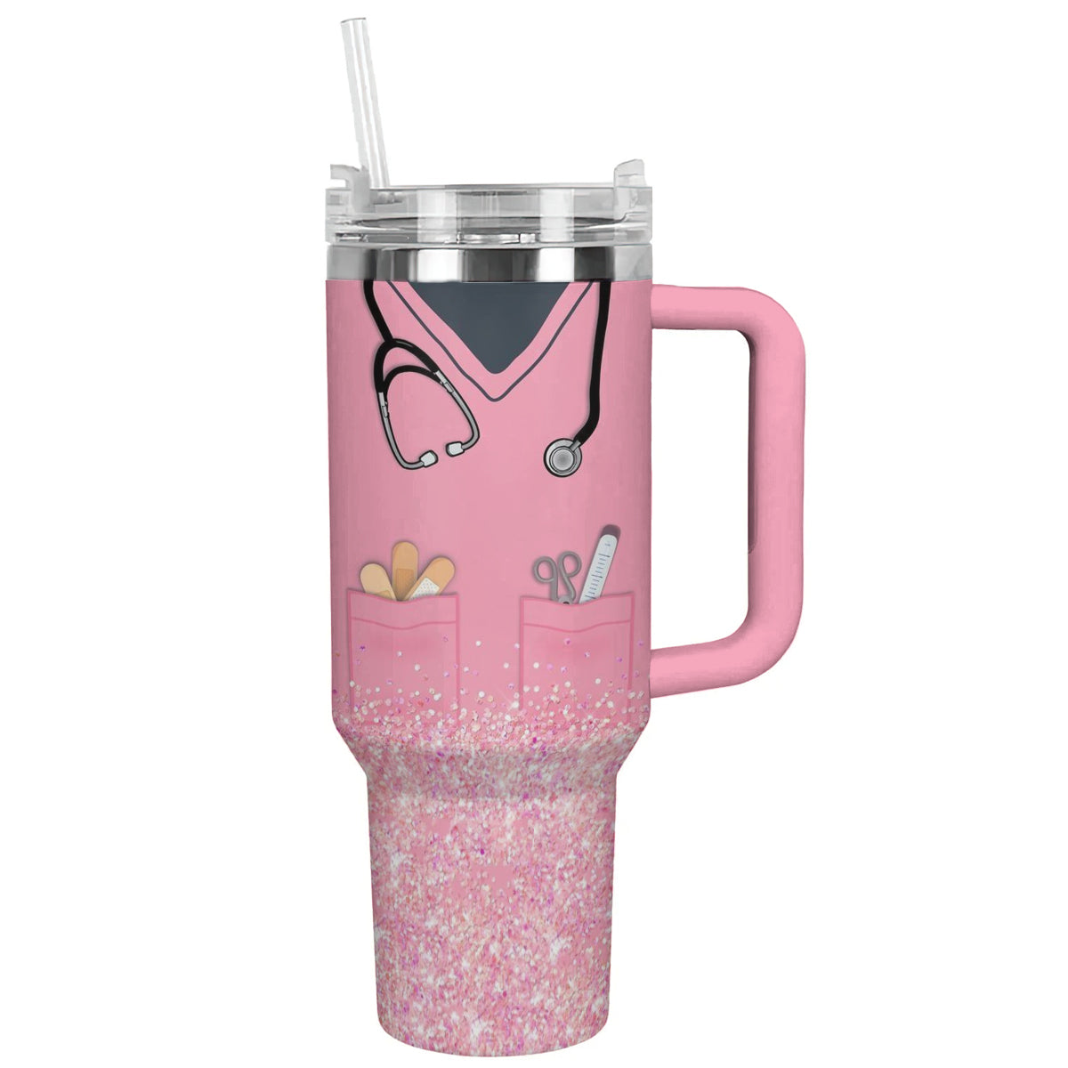 Spheregoods Tumbler Glitter Nurse Vibes