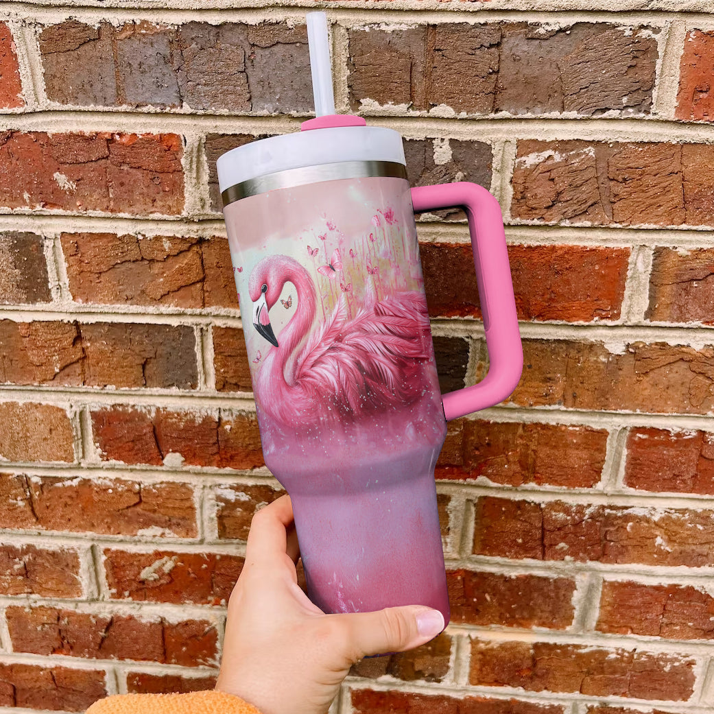 Spheregoods Tumbler Pink Feather