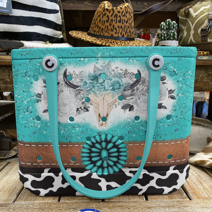 Spheregoods Cee™ Bag Turquoise Skull