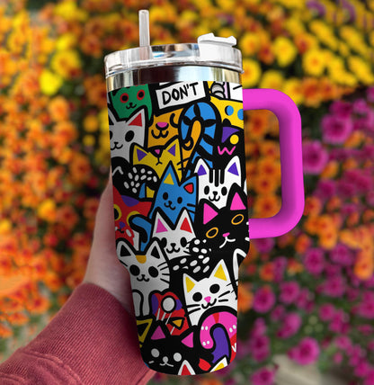 Spheregoods Tumbler Feline Frenzy
