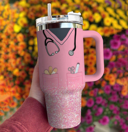 Spheregoods Tumbler Glitter Nurse Vibes