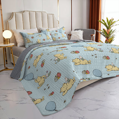 Spheregoods All Season Quilt 3-Piece Set What if you fly
