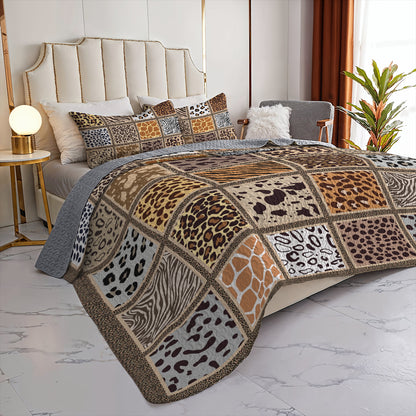 Spheregoods All Season Quilt 3-Piece Set Wild Sleep