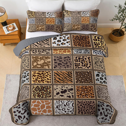 Spheregoods All Season Quilt 3-Piece Set Wild Sleep