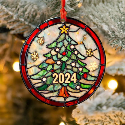 Spheregoods 2D Acrylic Ornament Shimmering Noel