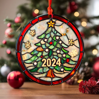 Spheregoods 2D Acrylic Ornament Shimmering Noel