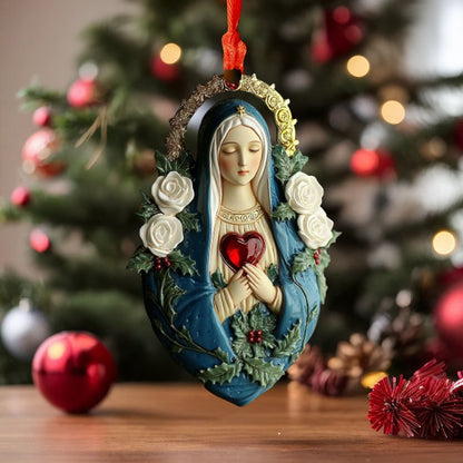 Spheregoods 2D Acrylic Ornament Sacred Heart of Mary