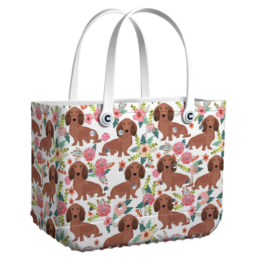 Spheregoods Cee™ Bag Dachshund Flower Pattern
