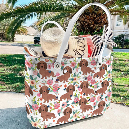 Spheregoods Cee™ Bag Dachshund Flower Pattern