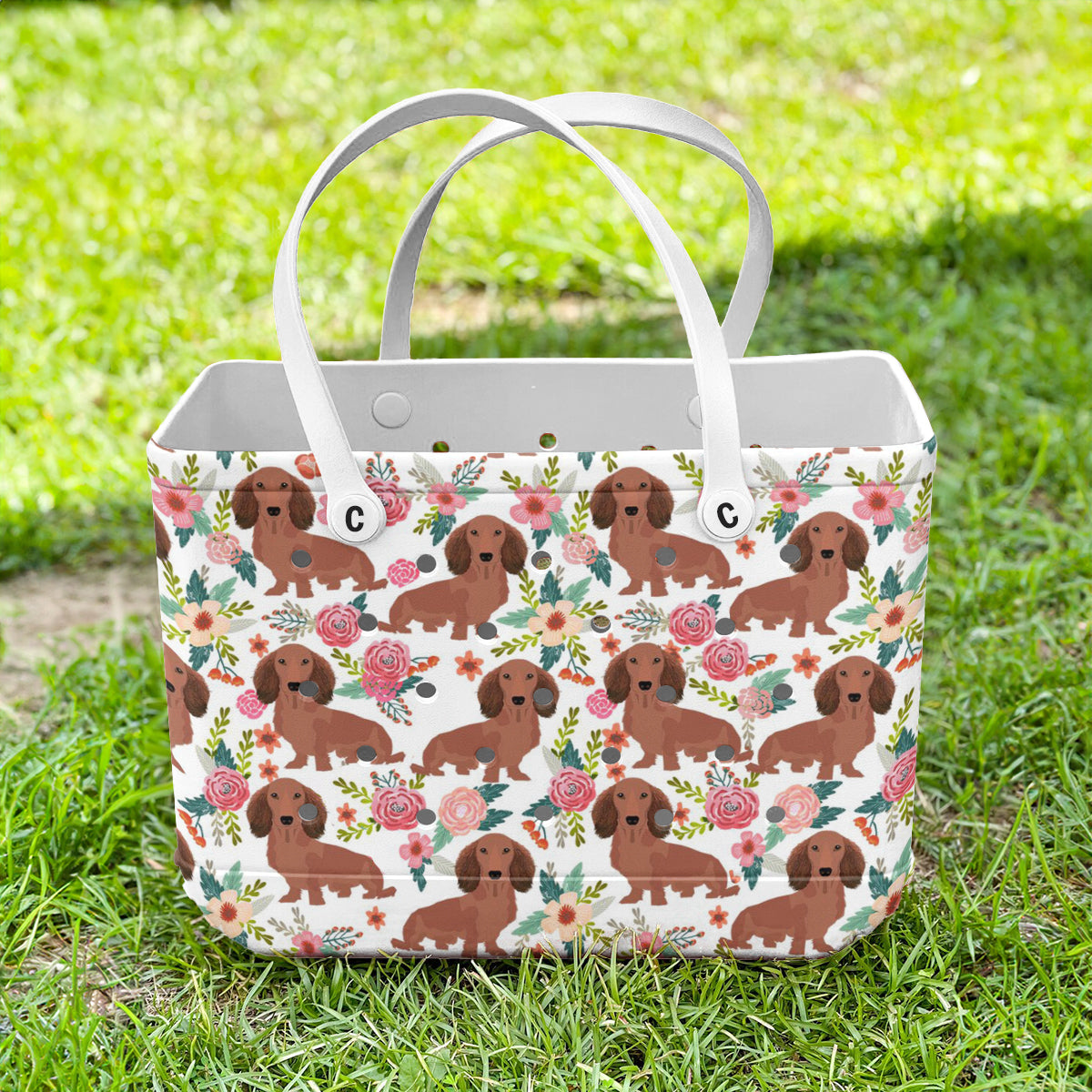 Spheregoods Cee™ Bag Dachshund Flower Pattern