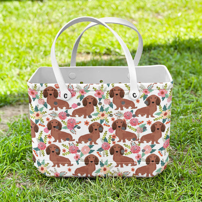Spheregoods Cee™ Bag Dachshund Flower Pattern