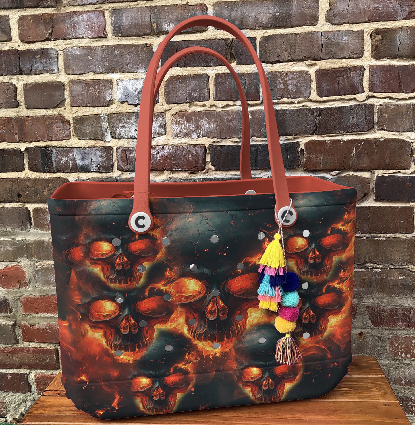 Spheregoods Cee™ Bag Burning Skull