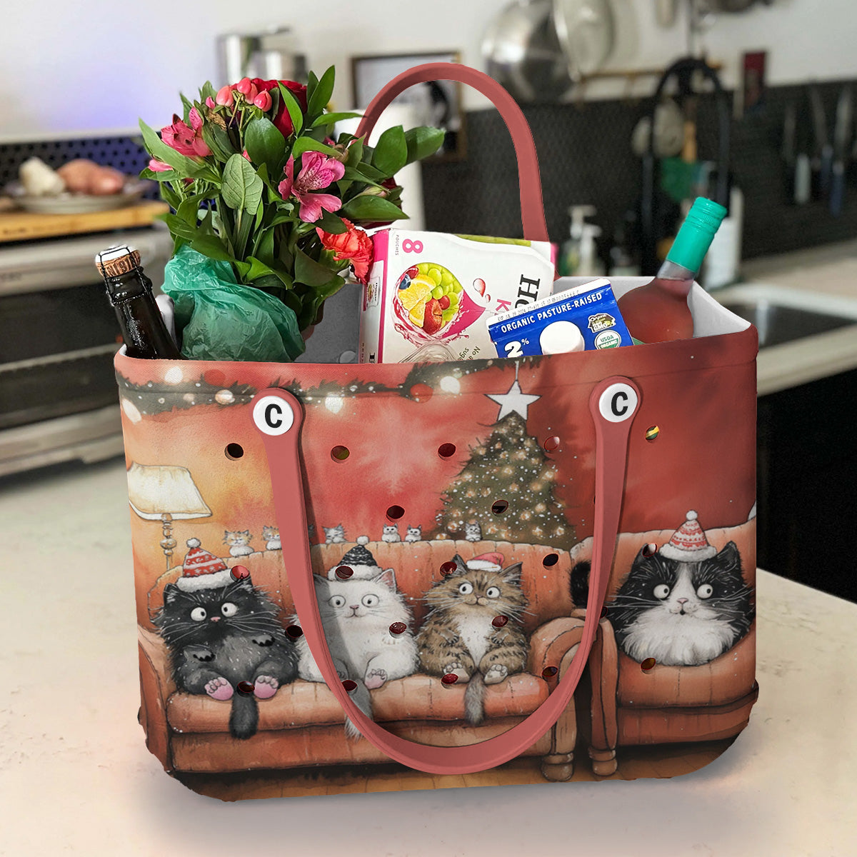 Spheregoods Cee™ Bag Christmas Cats