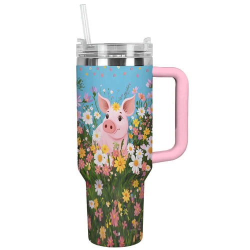 Spheregoods Tumbler Piggy Blooms