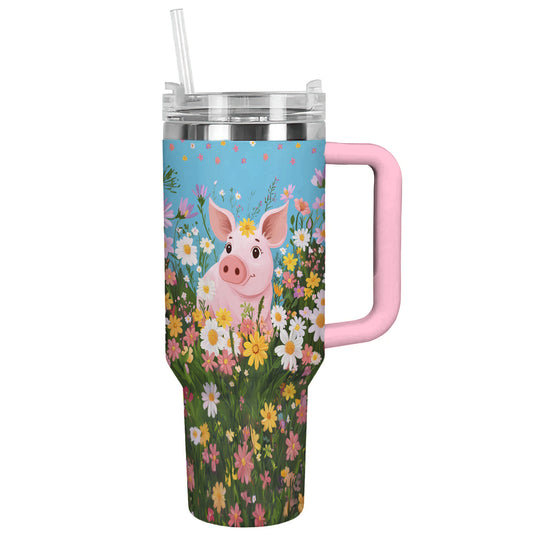 Spheregoods Tumbler Piggy Blooms