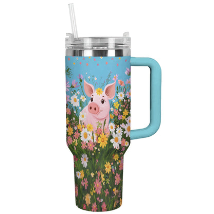 Spheregoods Tumbler Piggy Blooms