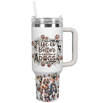 Spheregoods Tumbler Life is Better with Dogs