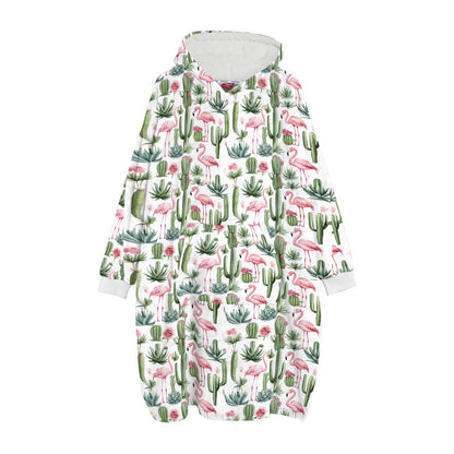 Spheregoods Huggie Blanket Flamingo Cactus