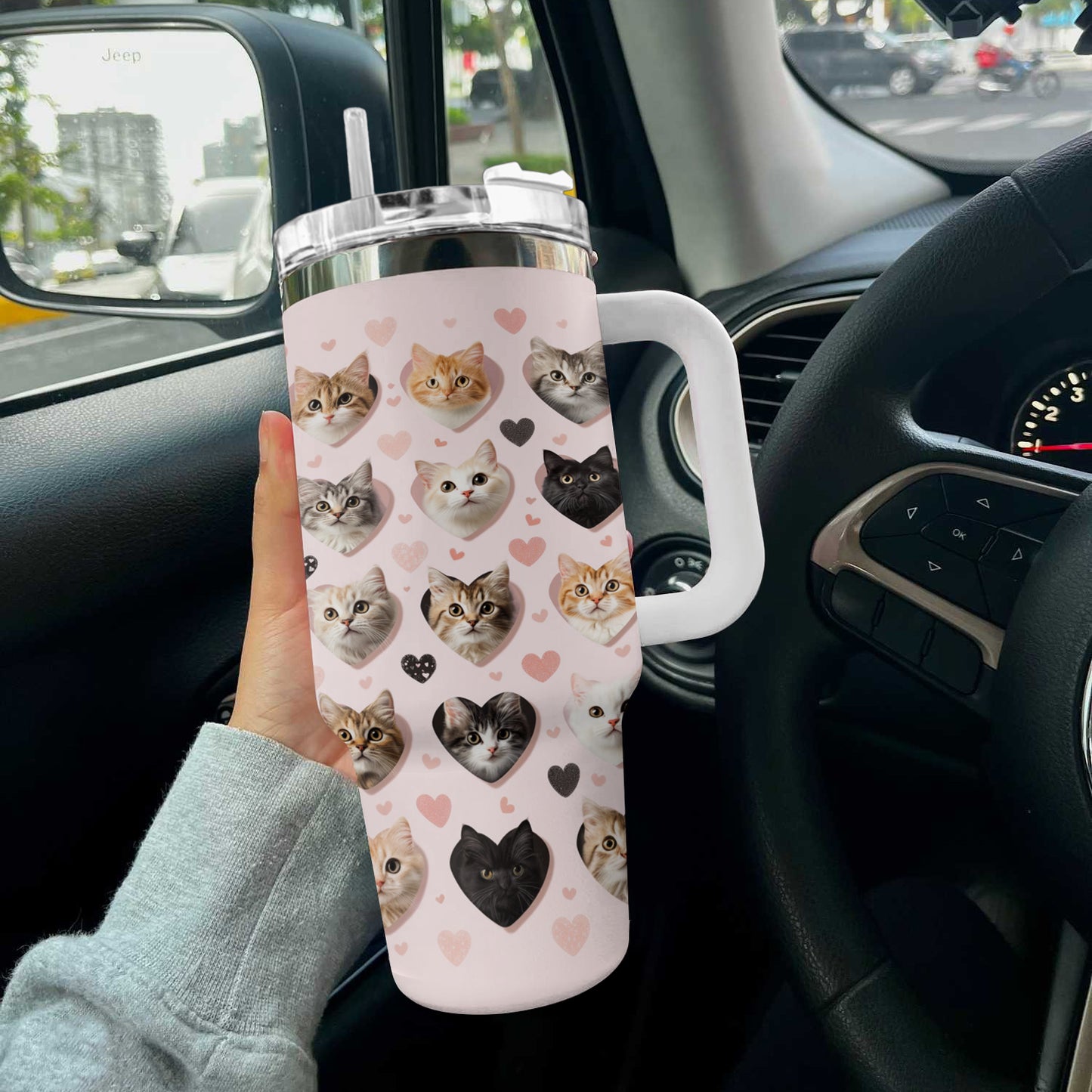 Spheregoods Tumbler Purrfect Hearts