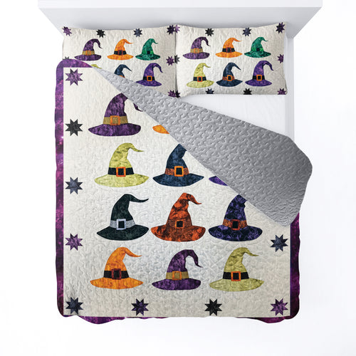 Spheregoods All Season Quilt 3-Piece Set Witch