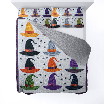 Spheregoods All Season Quilt 3-Piece Set Witch Hat