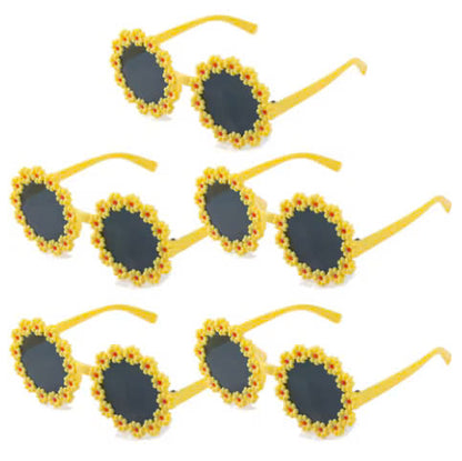 Spheregoods 5PCS Daisy Flower Sunglasses – Fun Party Photo Props