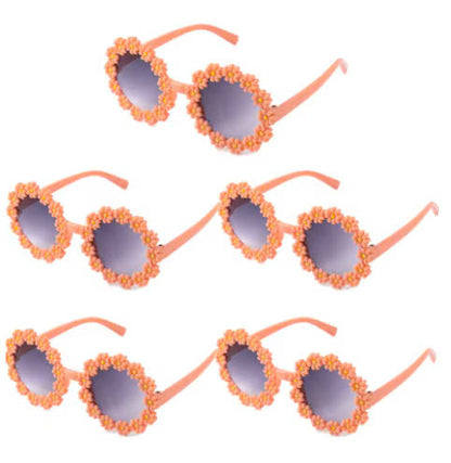 Spheregoods 5PCS Daisy Flower Sunglasses – Fun Party Photo Props